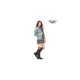thumbnail image 3 of Aeropostale Womens Destroyed Punk Denim Chaleco, Azul, X-Small, 3 of 3