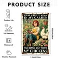 thumbnail image 2 of Garden Metal Signs-I Just Want to Work in My Garden and Hang Out with My Chickens Tin Sign, Retro Rustic Outside Poster Sign Gardening Lover Gifts Fence Decoration Wall Art Decor 8x12inch, 2 of 14