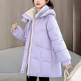 thumbnail image 4 of Sevevn Women's Oversize Quilted Jacket Long Sleeved Hooded Thickened And Fleece Casual Jacket With Pockets, 4 of 7