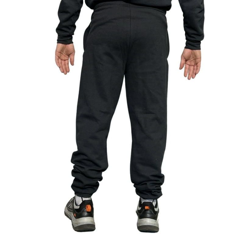 Fruit of The Loom Men s Fleece Jogger Sweatpants 2 Pockets Relaxed Fit M 4XL Black Irregular