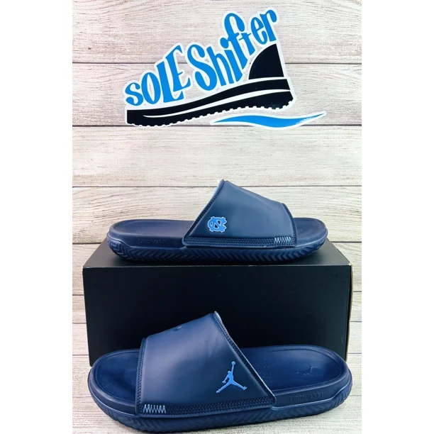 Jo r-dan PLAY SLIDE *UNC TAR HEELS* PE DV5382-410 SIZE 10 NEW IN BOX **RARE**