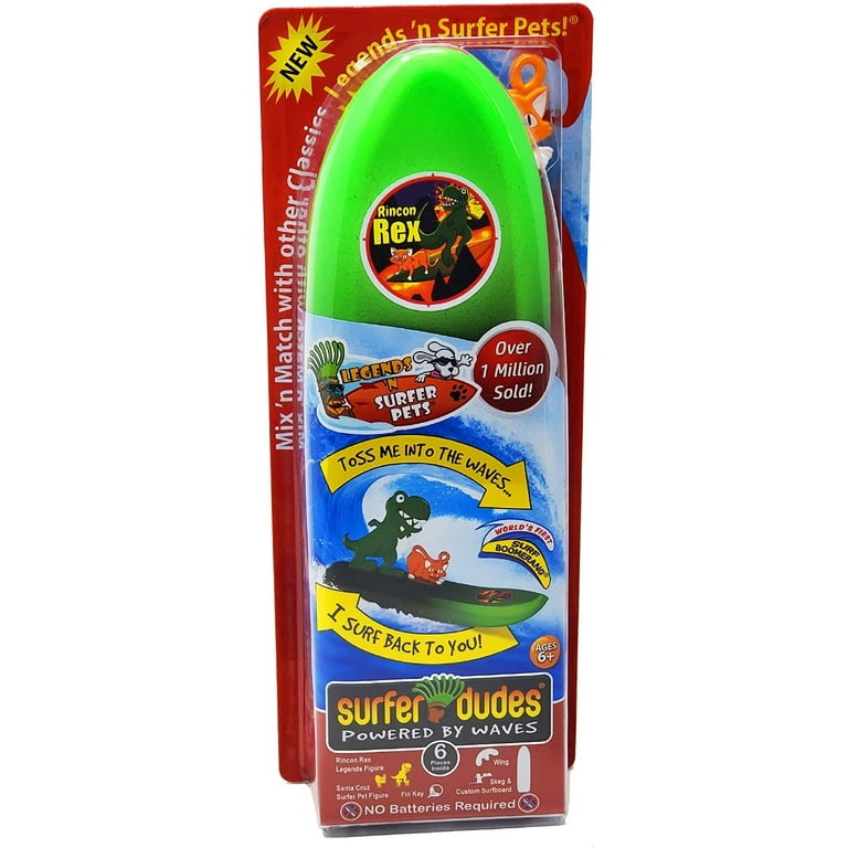 Surfer Dudes Kids Sand Toys, Foam Green, Boomerang Hydrodynamic