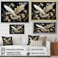 thumbnail image 4 of Designart "Floral Dove of Springtime" Animals Framed Wall Art Decor - Modern White Dove Hallway Framed Wall Art Decor, 4 of 6