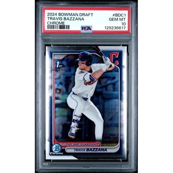 Graded 2024 Topps Bowman Draft Travis Bazzana #BDC1 Chrome Rookie RC Baseball Card PSA 10 Gem Mint