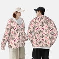 thumbnail image 6 of Daiia Beautiful Butterflies and Hearts UPF 50+ Sun Protection Hoodie Jacket Lightweight Long Sleeve Sun Shirt for Women Men with Pocket Hiking Outdoor-Small, 6 of 9