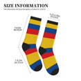 thumbnail image 3 of Mens Crew Socks Womens Colombia Flag Workout Training Athletic Socks, 3 of 7