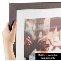 ArtToFrames 21x36 inch Mahogany Picture Frame, Brown MDF Poster Frame (3978)