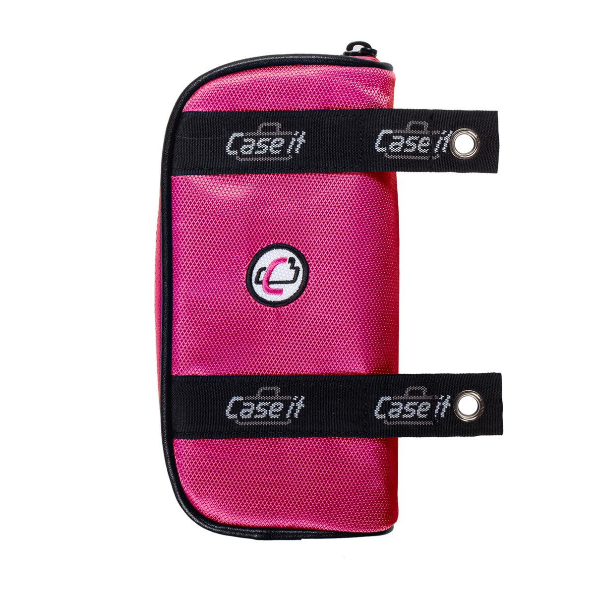 Case-It The Clear Case,  Pencil Case with Grommets for 3-Ring Binders, Pink, PLP-150-CLR
