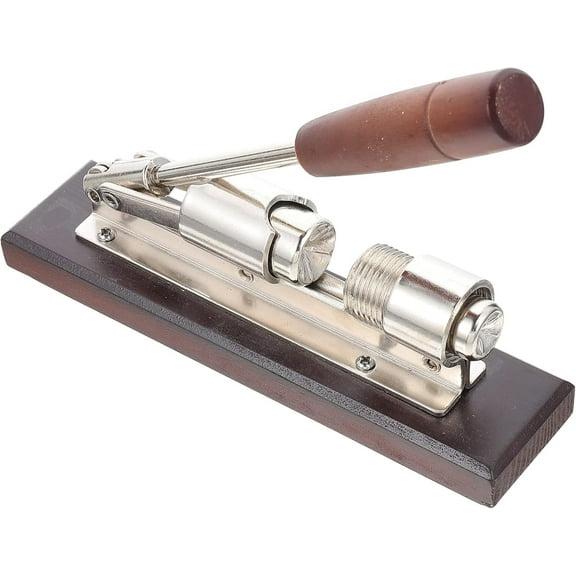 ABPETE Nutcracker for Nuts Heavy Duty Nut Cracker Tool with Wooden Base Adjustable Pecan Sheller Walnut Cracking Tools for Walnuts Chestnuts Pecans Hazelnuts Almonds