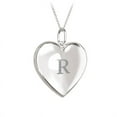 thumbnail image 1 of Initial Heart Locket Necklace in 10K White Gold, 1 of 2