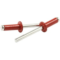 Allstar Performance ALL18122 Rivet - 3/8 in Head - 3/16 in Mandrel - 1/4-3/8 in Grip Range - Aluminum - Red Paint - Set of 250