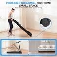 thumbnail image 5 of Tomile Folding Treadmill for Home, 3.0 HP Portable Treadmill, Walking Running Pad with Handles, 300 lbs Capacity, 5 of 7
