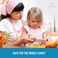 thumbnail image 4 of Juego de cuchillos de cocina de plástico para niños, paquete de 3, cuchillos de seguridad para niños, cuchillos de cocina seguros para niños, cuchillo de nailon en 3 tamaños para pan, fruta, lechuga,, 4 of 5