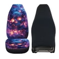 thumbnail image 6 of FOR U DESIGNS Fire Skull Rose Pattern 2 Pcs Car Seat Cover Lightweight Interior Covers for Cars Elastic Bucket Seat Cover Truck Seat Protectors Universal Fit for Most Vehicles, 6 of 7