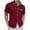 Wine, variant on Axiiglly Mens Shirts Casual Summer Dressy Lapel Short Sleeve Button Up Shirts, Solid Color Lightweight Holiday Tops, S-3XL