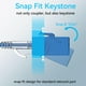 thumbnail image 3 of Acoplador Keystone Sokqovt CAT6 RJ45 (paquete de 24) azul, 3 of 7