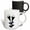 Multicolor, variant on 3drose, Two Black Champagne Flutes, 11oz Mug