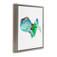 thumbnail image 3 of Stupell Industries Coastal Hula Skirt Whale Brown Floating Frame Canvas Art, 25 x 25, by Lanie Loreth, 3 of 8