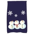 thumbnail image 2 of Simply Daisy 18" x 30" 3 Wise Snowmen Geometric Print Hand Towel, 2 of 2