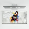 thumbnail image 4 of Watercolor Drip French Bulldog Pop Art Colorful Portrait Artwork Desk Mat Full Keyboard Mouse Pad Dog Lover Gifts Large Mousepad - 01009, 4 of 5