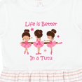 thumbnail image 4 of Inktastic Life's Better in a Tutu Ks Girls Toddler Dress, 4 of 5