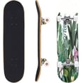 thumbnail image 5 of Skateboards for Beginners tropical leaves flowers drawn by watercolor Seamless tropical 31"x8" Maple Double Kick Concave Boards Complete Skateboards Outdoor for Adults family friends Gifts, 5 of 5