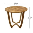 thumbnail image 5 of GDF Studio Wisner Outdoor Acacia Wood 3 Piece Bistro Set, Teak, 5 of 12