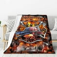thumbnail image 4 of Firefighter Gifts Fire Fighter Throw Blanket Soft Fleece Flannel Bedding Fireman Gifts for Men Boys Girls Lovers Adults Stuff for Couch Sofa Bed Room Decor 50"X60", 4 of 6