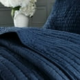 thumbnail image 2 of Gracie Mills Hand-Quilted Cotton Quilt Set 3-Piece Blue Oversized GRACE-8167, 2 of 4