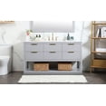thumbnail image 6 of Elegant Lighting VF19260NT Larkin 60" Free Standing Single Basin Vanity Set - Wood, 6 of 7