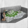 thumbnail image 6 of Colorful Soft Flannel Fleece Throw Blanket, Anahata Wheel with Star Pattern in the Middle Traditional Graphic Work, Cozy Plush for Indoor and Outdoor Use, 50" x 60", Green, by Ambesonne, 6 of 6