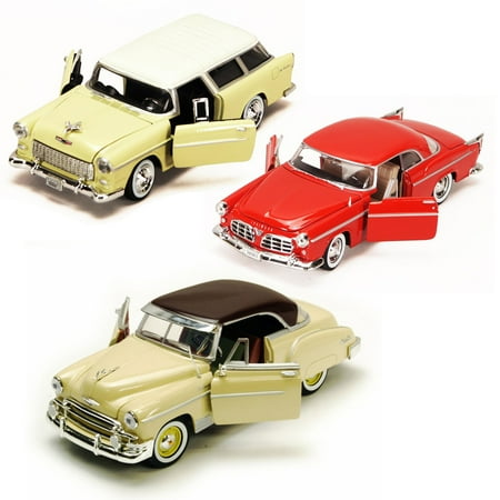 Best of 1950s Diecast Cars - Set 56 - Set of Three 1/24 Scale Diecast Model