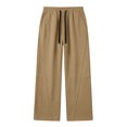 thumbnail image 5 of Jalioing Sweatpants for Teen Boy Solid Color Loose Straight Leg Open Bottom Sport Pants Drawstring Waist Athletic Pants, 5 of 7