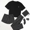 thumbnail image 1 of Prix Coupés: Ensembles de Pyjama pour Femmes, T-shirt à Manches Courtes Confortable pour la Maison, Ensemble de Pyjama Décontracté, 100% Polyester Akmoler, 1 of 3