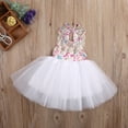 thumbnail image 2 of TheFound Robe d'Été pour Bébé Fille en Dentelle à Imprimé Floral avec Lien au Dos Robe TuTu, 2 of 9
