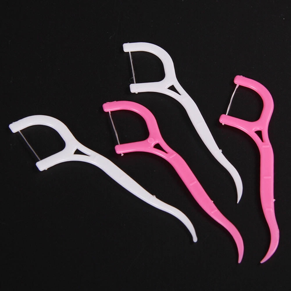 20 Pcs Ultra Thin and Silky Dental Floss Picks Disposable Toothpick