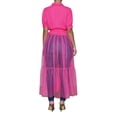 thumbnail image 5 of Women's Maxi Shirt Dress Short Sleeve Plain Lapel Sexy See Through Mesh Patchwork Waist Tie-Up Dress Casual Cocktail Dresses, 5 of 6