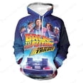 thumbnail image 2 of Sudadera con capucha para hombre, con estampado 3D de Regreso al futuro, sudadera con capucha gráfica para hombre y mujer, sudadera con capucha de gran tamaño a la moda, abrigo para niño, chaqueta dep, 2 of 5