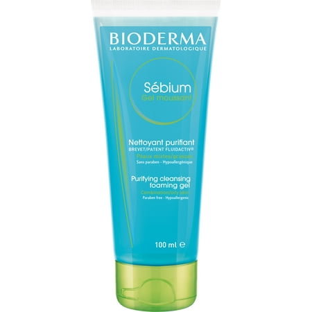 Bioderma Sebium Foaming Gel Facial Cleanser for Combination to Oily Skin - 3.33 fl. (The Best Cleanser For Oily Skin)