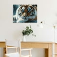 thumbnail image 5 of FCXZI Large Animals Canvas Wall Art Tiger Wall Picture Prints Painting Tiger Artwork for wall Bedroom Living Room Home Decorations Office Wall Canvas painting 16x12in, 5 of 6
