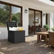 thumbnail image 5 of GUNJI 30 Gallon Small Deck Box Outdoor Waterproof Resin Storage Box Lockable Storage Container Outside Package Delivery Box (Black), 5 of 5