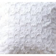 thumbnail image 5 of DaDa Bedding Luxury White Roses Swirls Faux Fur Euro Cushion Throw Pillow Cover (K11), 5 of 5