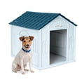thumbnail image 1 of Casa Para Perros Chico MascoAmigo Con Puerta Metálica Térmica De Plástico 75x65x63 Cm Azul, 1 of 2