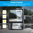 thumbnail image 2 of Ledkingdomus Tow Mirrors for 08-16 Ford F250-F550 Super Duty Power Heated Turn Signal, 2 of 9