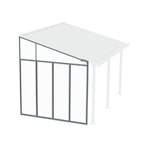 Palram - Canopia Feria, Olympia, Sierra 10' Patio Cover Sidewall Kit - Gray/Clear