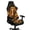Brown Horse and Sunflower, variant on FUIALDOLG Southwestern Tribal Highland Cow Office Chair Cover Sunflowers Gaming Chair Cover with Armrest Furniture Protector Slipcover Zipper Removable Anti Dirty Scratch Proof Chair Seat Cushion