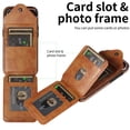 thumbnail image 5 of Allytech Galaxy A53 5G Case Wallet with Cards Holder & Detachable Shoulder Strap, Ring Holder Kickstand Vintage PU Leather Shockproof Wallet Case Cover for Samsung Galaxy A53 5G - Brown, 5 of 14