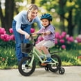 thumbnail image 4 of Costway Vélo pour Enfant 12 Pouces avec Roues Stabilisatrices, Guidon et Selle Réglables, Frein à Main, Vert, 4 of 10