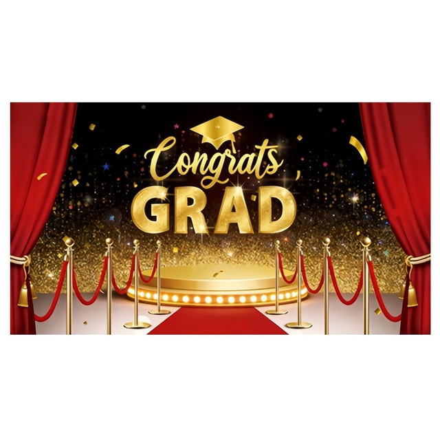 Graduation Season Banner Yard Sign Durable Polyester for High School College Graduation Celebration