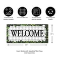 thumbnail image 6 of Evergreen Boxwood Framed Plaid Sassafras Indoor Outdoor Switch Doormat 10 x 22 Gray, 6 of 8